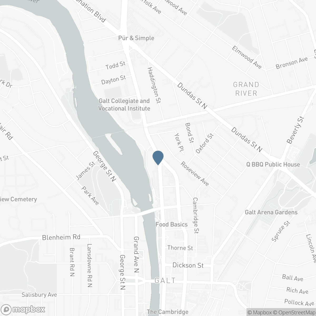 1207 - 170 WATER STREET N, Cambridge, Ontario N1R 3B6